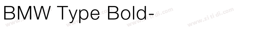 BMW Type Bold字体转换